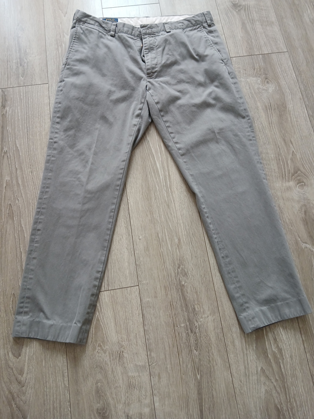 Polo by Ralph Lauren Light Grey Chino Pants Size 35x32 100% Cotton